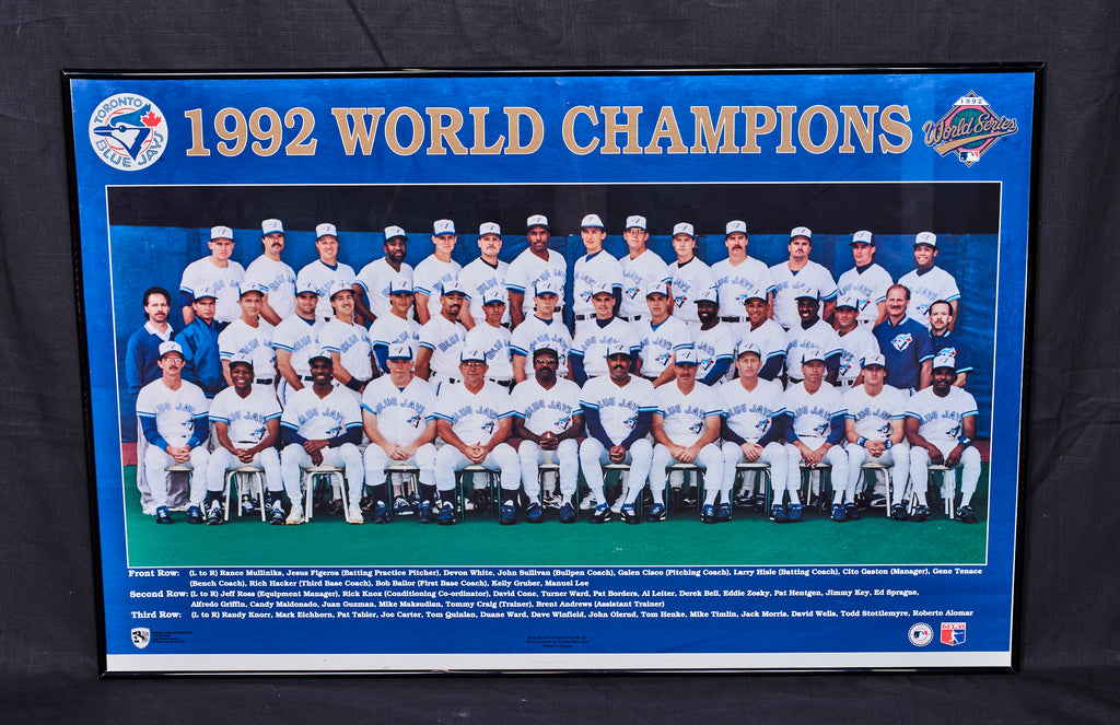 Toronto Blue Jays: 1992 World Series Champions Stitched Script