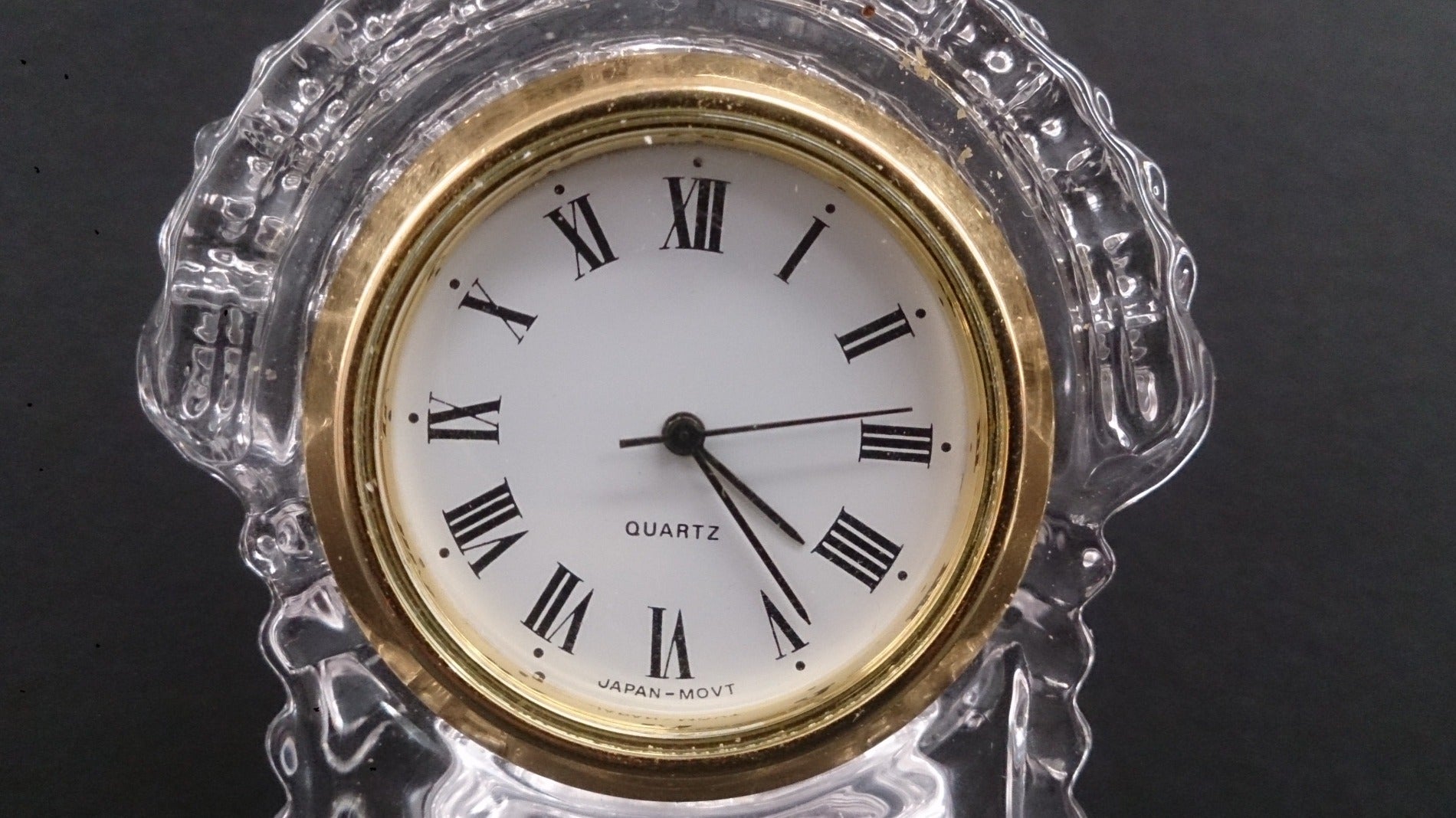 Mini Grandfather Clock Crystal Quartz Movement Made In Taiwan. Roadshow Collectibles