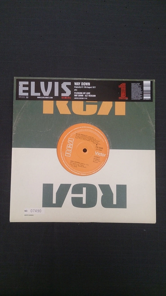 Elvis Presley, Way Down, 45 Vinyl Record, 1977, Limited Edition 17/18 - Roadshow Collectibles