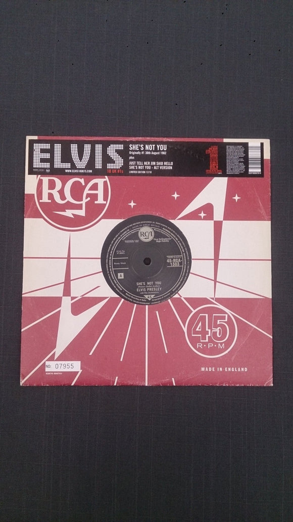 Elvis Presley's 1962 ''She's Not You'' RCA Vinyl Record, Limited Edition - Roadshow Collectibles