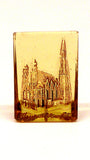 German Historic Structures, Pressed Glass, 1942, 2pcs Yellow, 1pc Blue - Roadshow Collectibles