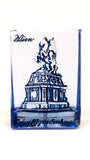 German Historic Structures, Pressed Glass, 1942, 2pcs Yellow, 1pc Blue - Roadshow Collectibles