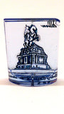 German Historic Structures, Pressed Glass, 1942, 2pcs Yellow, 1pc Blue - Roadshow Collectibles