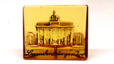 German Historic Structures, Pressed Glass, 1942, 2pcs Yellow, 1pc Blue - Roadshow Collectibles