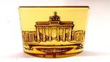 German Historic Structures, Pressed Glass, 1942, 2pcs Yellow, 1pc Blue - Roadshow Collectibles