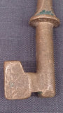 Key, Water, Gas, Hand Held Shut Off Key, Brass Stamped Bird & Numbered - Roadshow Collectibles