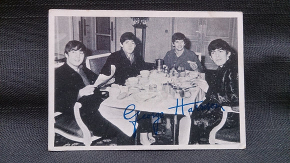 64 Beatles 3rd Series Trading Card, #124 George Harrison Black & White - Roadshow Collectibles