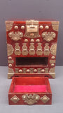 Jewellery Chest, Japanese, Keyaki Wood, Lacquered, Brass Metal Work - Roadshow Collectibles