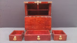 Jewellery Chest, Japanese, Keyaki Wood, Lacquered, Brass Metal Work - Roadshow Collectibles