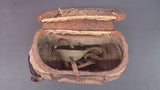 Creel Fishing Basket 1930s, Shoulder-Strap Leather Trim, Made In Japan - Roadshow Collectibles