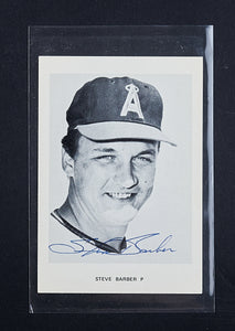 Steve Barber, California Angels, Pitcher, Autographed Photograph - Roadshow Collectibles