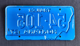 Trailer License Plate, 1967, Montana, Plate Number 54*105 - Roadshow Collectibles