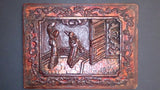 Relief Chinese Lacquered Wall Panel, Hand Carved, Two Figures Dancing - Roadshow Collectibles