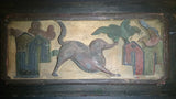 South Asian Wall Panel Hand Carved, Polychromed, Mudhol Hound & Bird - Roadshow Collectibles