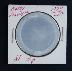 Astor Poker Chip, White Plastic, New Jersey, U.S.A., Made In Hong Kong - Roadshow Collectibles