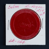 Astor Poker Chip, Red Plastic, New Jersey, U.S.A., Made In Hong Kong - Roadshow Collectibles