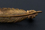 Brooch, Feather Design Brooch, Copper, Bronze In Color, C-Clasp - Roadshow Collectibles