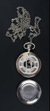 Traditional Quartz Long Chain Silver Finish Metal Band Pocket Watch - Roadshow Collectibles