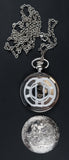 Traditional Quartz Long Chain Silver Finish Metal Band Pocket Watch - Roadshow Collectibles