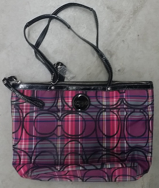 Coach Mount Plaid Pop-up Crossbody in Leather Red Black Bag New– Bag Lady  Shop