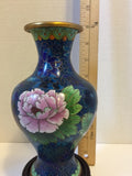 Chinese Zi Jin Cheng Cloisonne Vase, Bulbous Body with Floral Design - Roadshow Collectibles