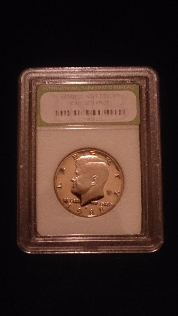 1988-S John F. Kennedy Half Dollar DCAM Gem Proof - Roadshow Collectibles