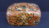 Jewelry Box, Hand Made, Hand Painted, Multi Colored Stylized Flowers - Roadshow Collectibles