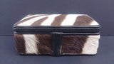 Decorative Box, Zebra Skin, From The Zimmerman Taxidermists In Nairobi - Roadshow Collectibles