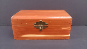 Decorative Box, Cedar, Hinges & Lock Latch Brass, with Lock and Key - Roadshow Collectibles