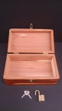 Decorative Box, Cedar, Hinges & Lock Latch Brass, with Lock and Key - Roadshow Collectibles