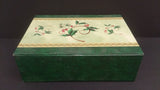 Jewellery Box, Christmas Theme with Plaid, Solid Green, Floral Pattern - Roadshow Collectibles