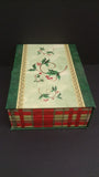 Jewellery Box, Christmas Theme with Plaid, Solid Green, Floral Pattern - Roadshow Collectibles