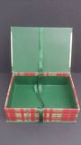 Jewellery Box, Christmas Theme with Plaid, Solid Green, Floral Pattern - Roadshow Collectibles