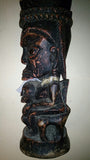 African Senufo Maternity Seated Figure, Hand Carved, Large Coiffure - Roadshow Collectibles