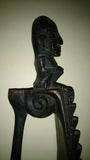 African Senufo Maternity Seated Figure, Hand Carved, Large Coiffure - Roadshow Collectibles