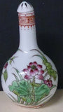 Snuff Bottle Porcelain, Hand Painted Flowers and Grasshopper, Chinese - Roadshow Collectibles