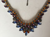 Necklace, Multi-Coloured Faceted Prong Set Crystal Rhinestones - Roadshow Collectibles