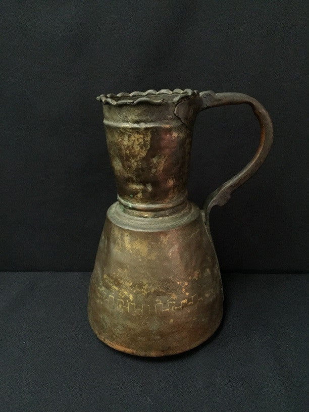 Handcrafted hotsell Copper Jug Forged Hammer With Natural Stone,Turkish Copper Jug for Kitchen |