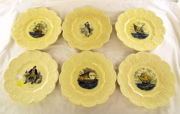 Coalport Decorative Plate Set Of 6 Pieces, 1891 to 1919, England - Roadshow Collectibles