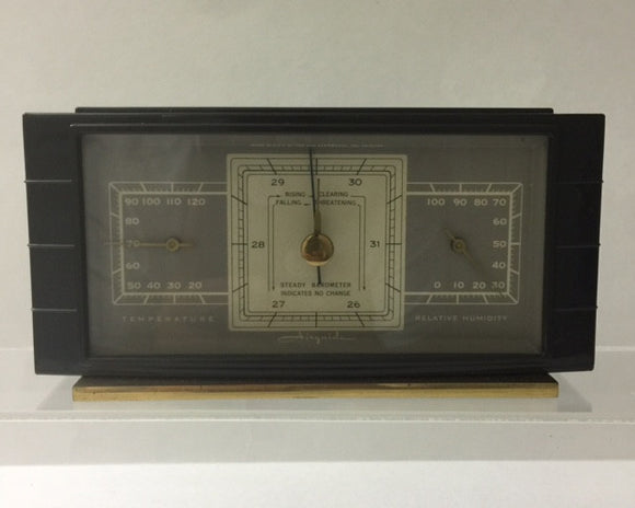 Barometer w/ Thermometer Hygrometer Weather Station Barometric Pressure  Measures