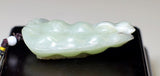 Pendant, Hetian Jade, Hand-Carved, Two Pods Of Peas & Lady Bug - Roadshow Collectibles