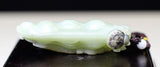 Pendant, Hetian Jade, Hand-Carved, Two Pods Of Peas & Lady Bug - Roadshow Collectibles