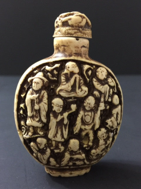 Snuff Bottle, Stone, Immortals, Hand Carved, Old Chinese. – Roadshow  Collectibles