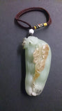 Pendant, Hetian Jade, Hand-Carved, Two Pods Of Peas & Lady Bug - Roadshow Collectibles