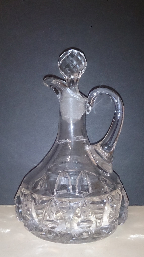 Detailed EAPG Vinegar or Oil Glass Cruet - Roadshow Collectibles