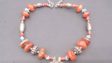 Necklace, Silver, Middle East, Turquoise, Red Coral, and Amber Beads.  - Roadshow Collectibles